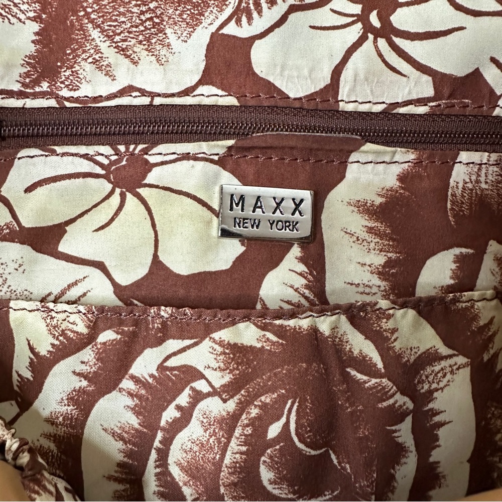 Maxx NY Turquoise Leather Hobo Bag Convertible Shoulder to Crossbody - Picture 3 of 10